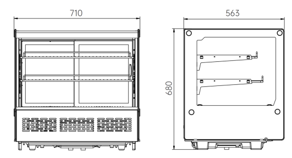 Витрина холодильная XCW-120F SANKOOL