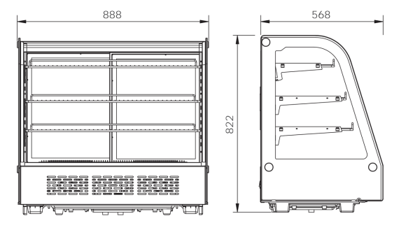Витрина холодильная XCW-185L SANKOOL