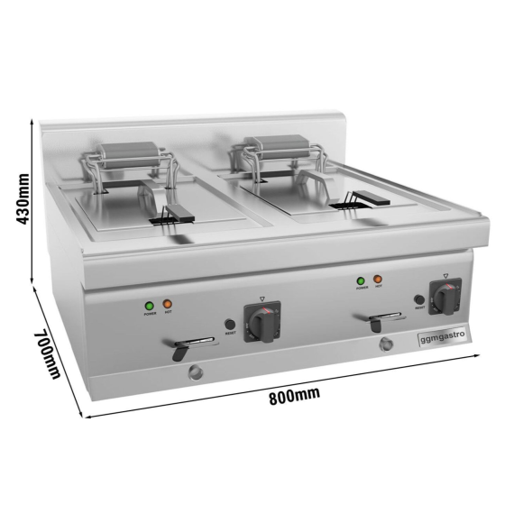 Электрическая фритюрница - 10+10 л - 9 кВт - EFK800-EN — изображение 3